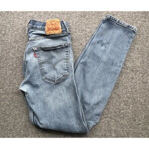 Levis 507 Slim Boot Jeans Mens Sz 31x31 Blue Medium Wash Low Rise Distressed